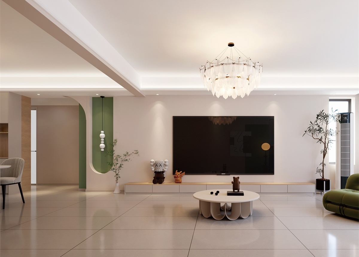 中海河山郡 | 133㎡輕法式浪漫，『奶油白+薄荷綠』美的剛剛好！