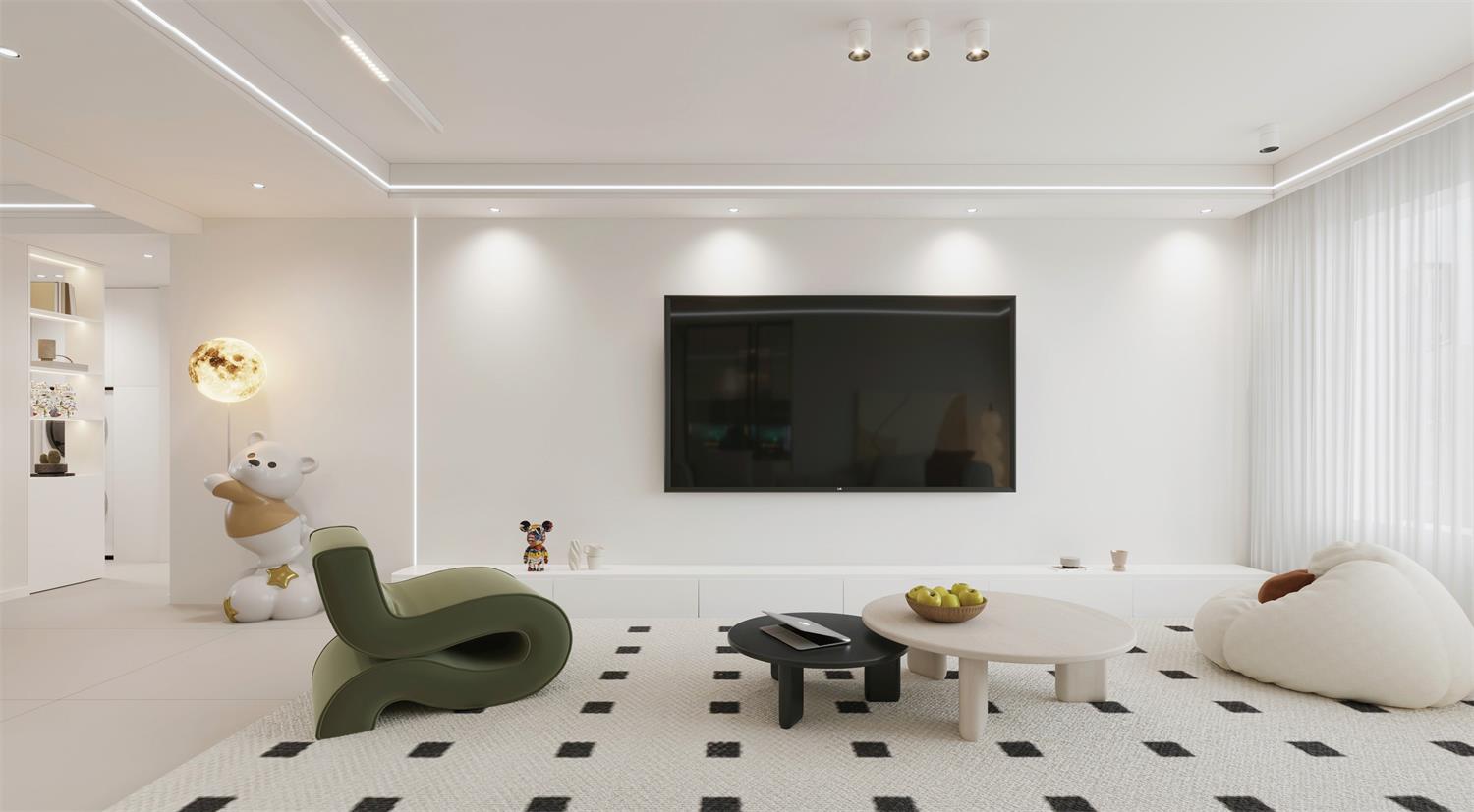 閱海萬家G2區(qū) | 144m2軟軟糯糯奶油風(fēng)，一眼就淪陷的治愈感！